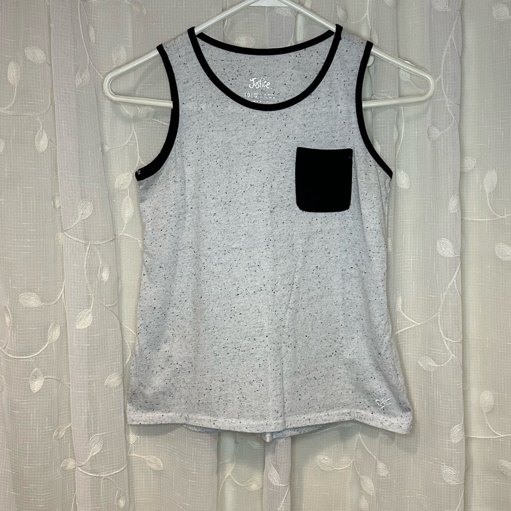 🥳🥳 4 for $20 Sale!! 🥳🥳 Justice Pocket Tank Top, Size 10